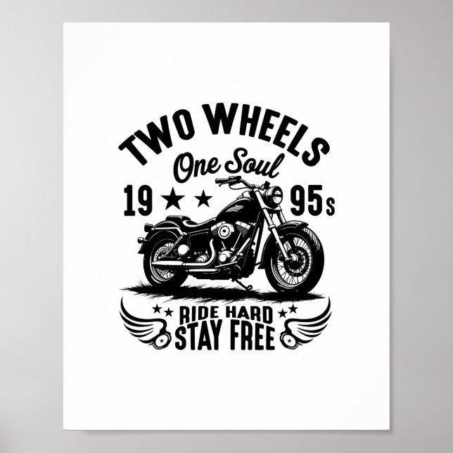Poster Moto Vintage 1995 (Devant)