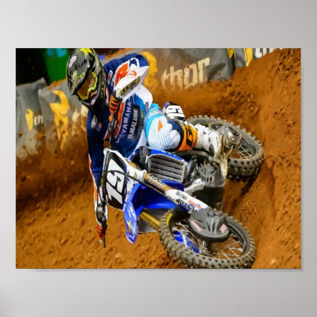 Poster Motocross (Devant)
