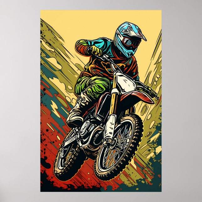 Poster Motocross (Devant)