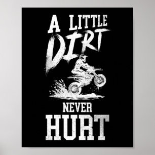 Poster Motocross À Vélo Irréfléchi Un Peu Sale Jamais Mal