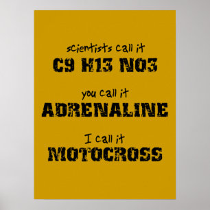 Poster Motocross Adrenaline Dirt Bike