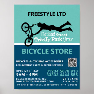 Poster Motocross, Cyclisme Boutique Advert