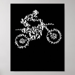 Poster Motocross motocross silhouette dirt moto moto