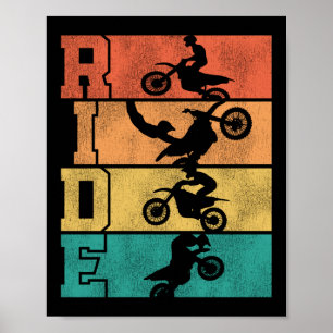 Poster Motocross Vintage Retro