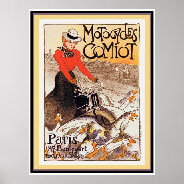 Poster Motocycles Comiot (Devant)