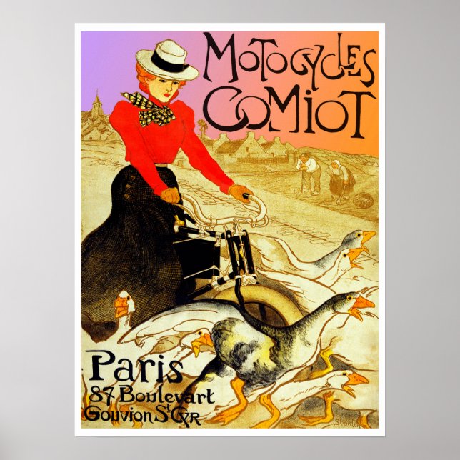 Poster Motocycles Comiot (Devant)