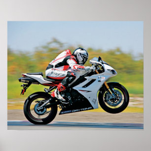 Poster Motocyclette