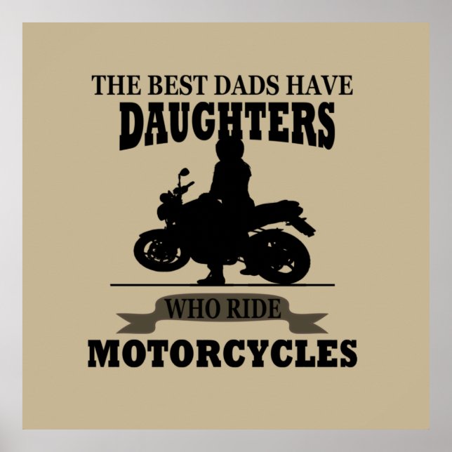 Poster motocyclette fille de meilleur pads (Devant)