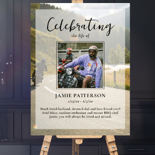 Poster Motocycliste, célébration de la vie de biker photo