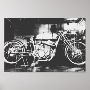 Poster Motorbike Motorcycle Biker Rider Bike