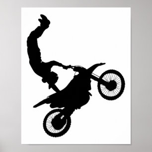 Poster Motorcross Handstand Print