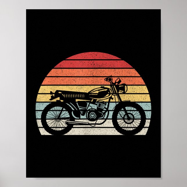 Poster Motorcycle vintage (Devant)