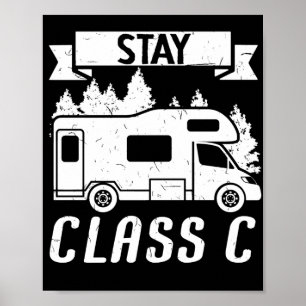 Poster Motorhome RV Camping Camping Stay Class C