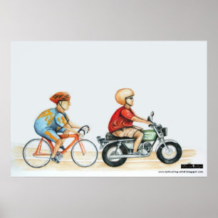 Poster motorpacing @ le vélodrome