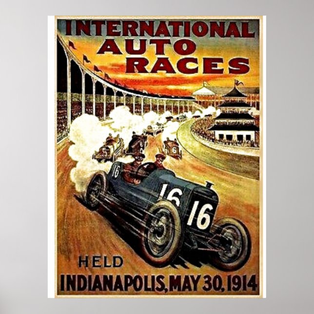 POSTER: MOTORSPORT INDIANAPOLIS 1914  POSTER (Front)