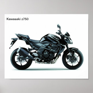 Poster motos kawasaki z750