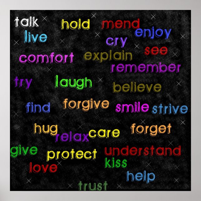 Poster Mots (Devant)