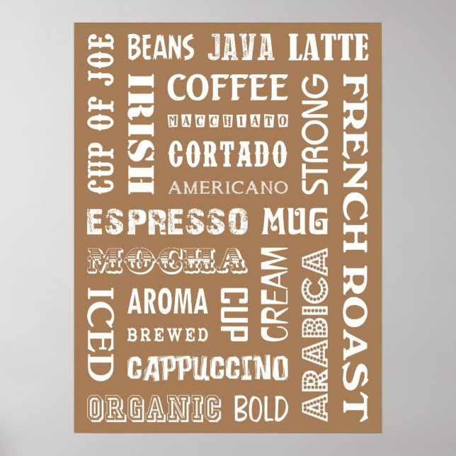 POSTER MOTS DE CAFÉ (Devant)