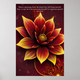 Poster Mots de coeur : Un cadeau personnalisé d'amour