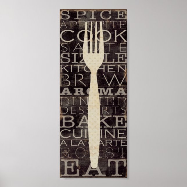 Poster Mots de cuisine (Devant)