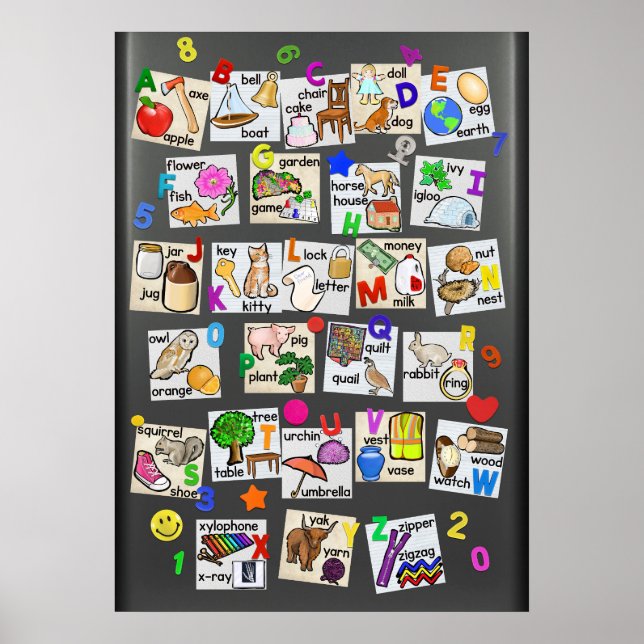 Poster Mots De Vue Plus Autres Alphabet (Devant)