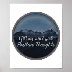 Poster mots d'inspiration matinale pour l'acceptation de 