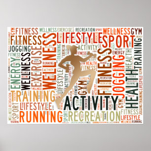 Poster Mots fitness