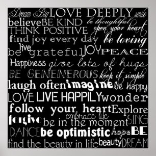 Poster Mots inspirés