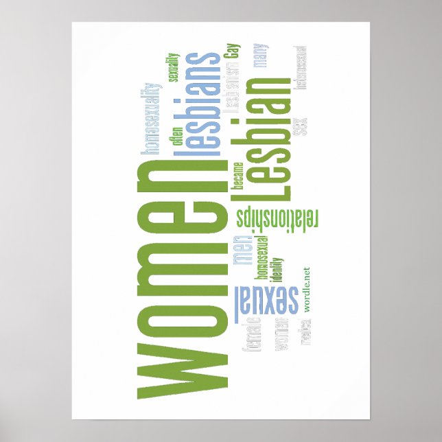 Poster Mots lesbiennes (Devant)
