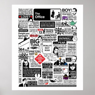 Poster Mots Sages Du Bureau Le Bureau Cite Vari