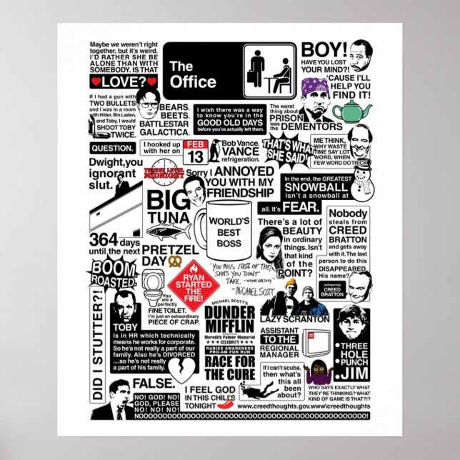 Poster Mots Sages Du Bureau Le Bureau Cite Vari (Devant)