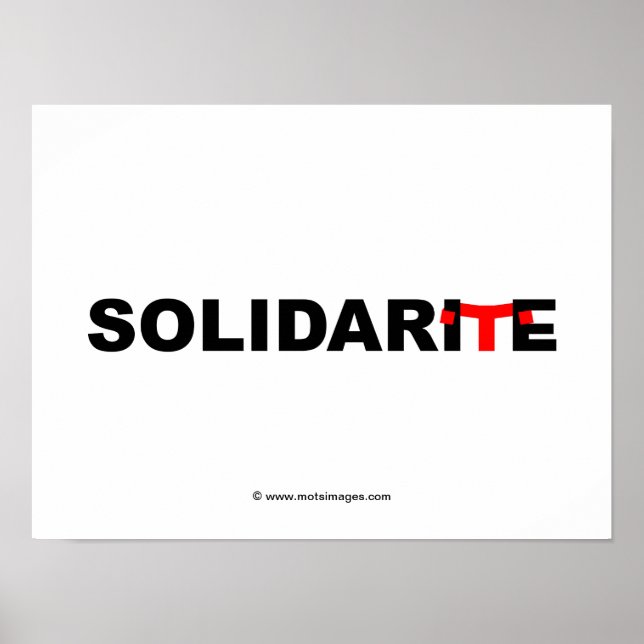 Poster © motsimages : Solidarité (Devant)