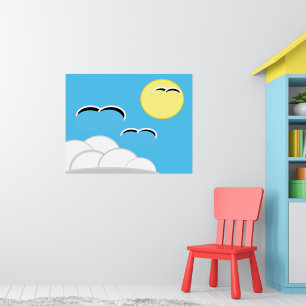 Poster - Mouettes en flammes