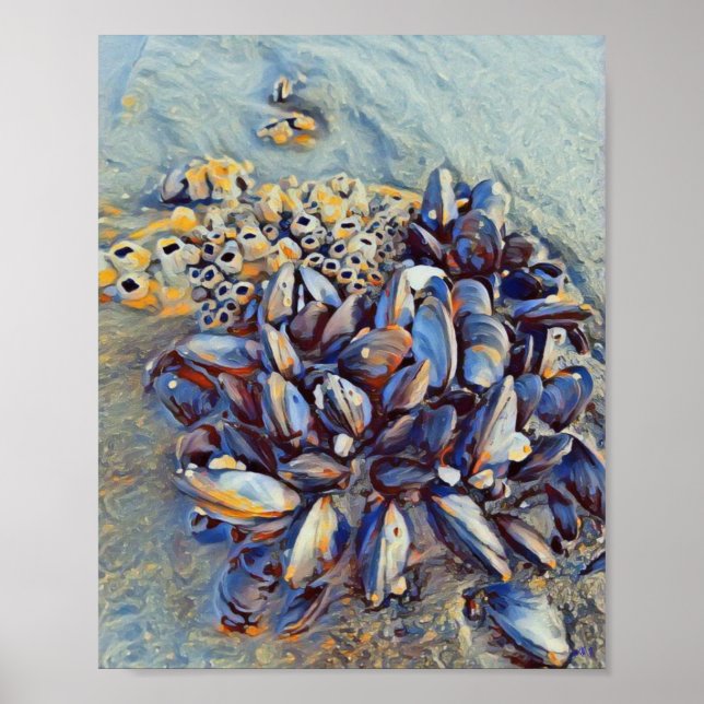 Poster Moule bleue 8 x 10 toile Imprimer (Devant)