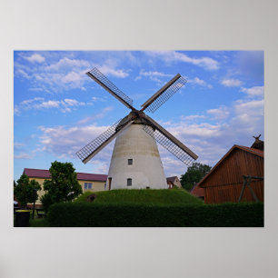 Poster Moulin à vent Holzhausen