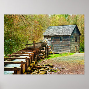 Poster Moulin de Mingus, Great Smoky Mountains