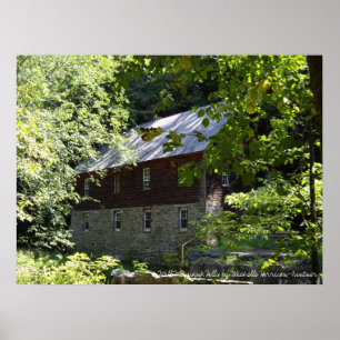 Poster Moulin de Zimmerman, PA de collines de Minisink