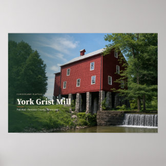 Poster Moulin York Grist Comté de Fentress — Art IA