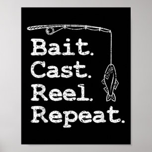 Poster Moulinet de lancer de pêche à répétition 