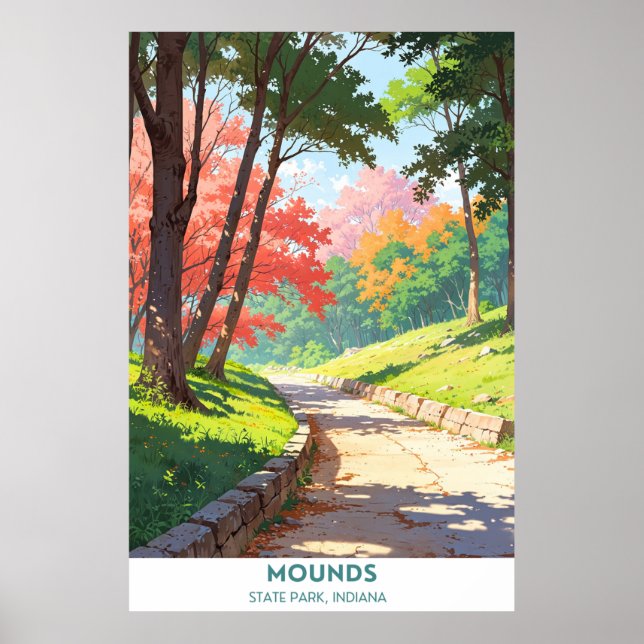 Poster Mounds State Park, Indiana (Devant)
