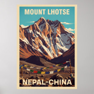 Poster Mount Lhotse Nepal-China V02