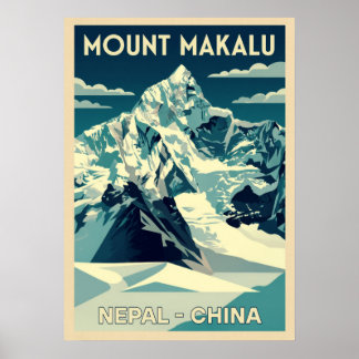 Poster Mount Makalu Nepal-China V03