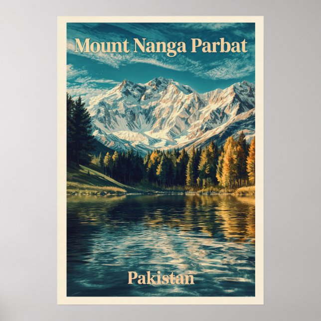 Poster Mount Nanga Parbat V03 (Devant)