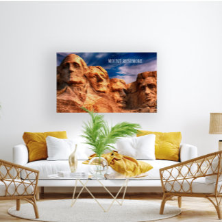 Poster Mount Rushmore Black Hills South Dakota USA Travel