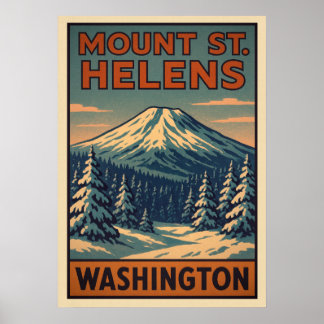Poster Mount St. Helens Washington V04