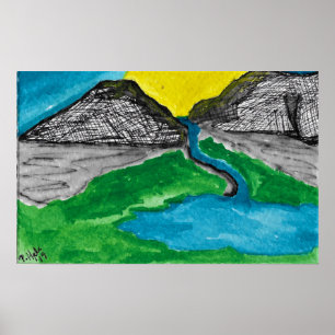 Poster Mountain Sunrise