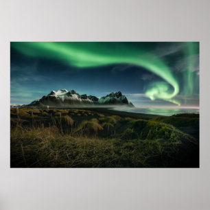Poster Mountains   Vestrahorn Mountain, Iceland