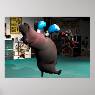 Poster Mouse Beats Hippo KO