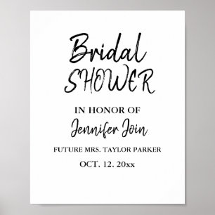 Poster Mousse de mariage élégante classique en cuivre pou