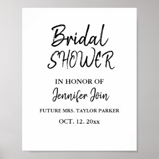 Poster Mousse de mariage élégante classique en cuivre pou